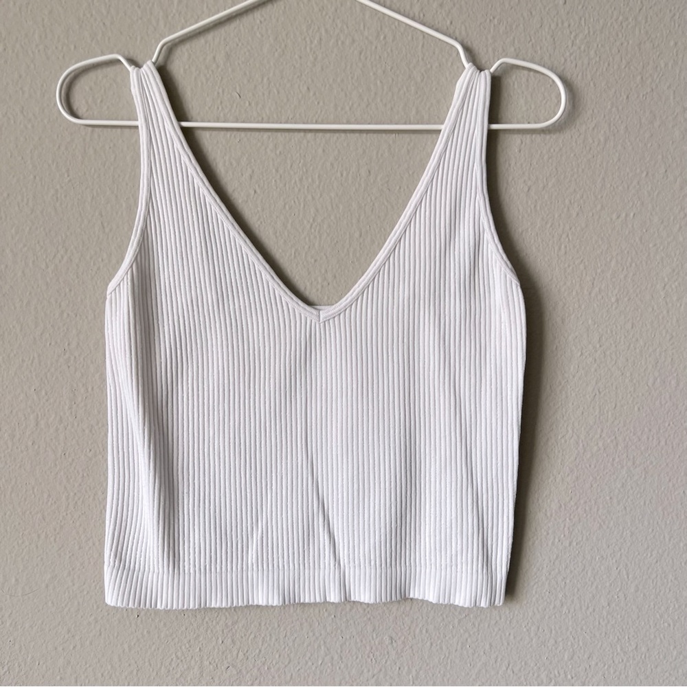 White Free People Solid Rib Brami in White - Picture 3 of 5